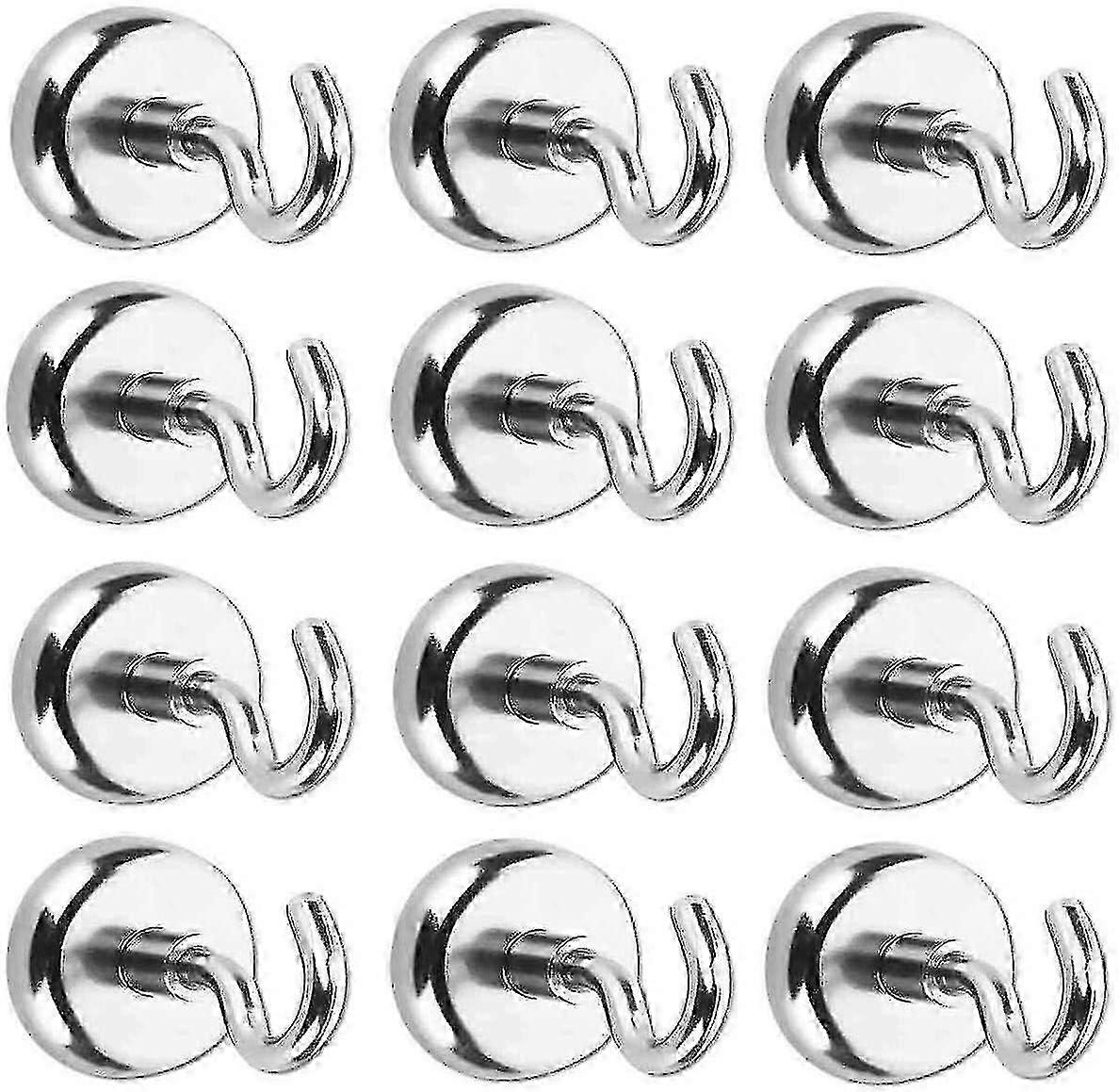 Magnetic Hooks, Extra Strong Magnet With Hook For Fridge, 12pcs