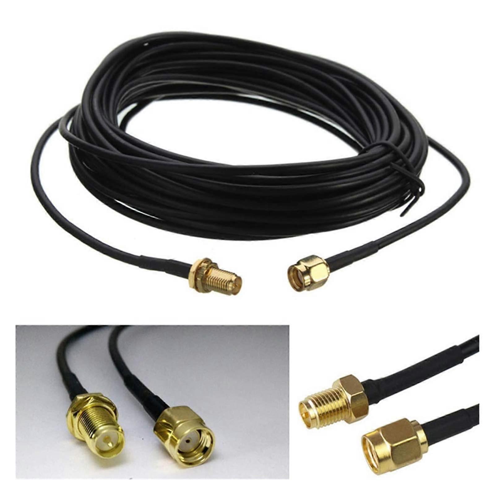 RPSMA WiFi Extension Cable Antenna Router Standard RG174 Stable Male Female Wire Coaxial Computer Professional(2m)