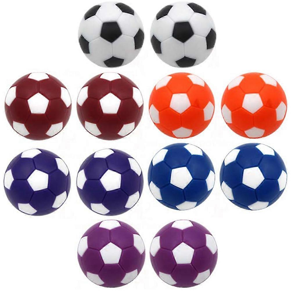 Table Soccer Balls Plastic Football Balls for Playing 12Pcs Pack