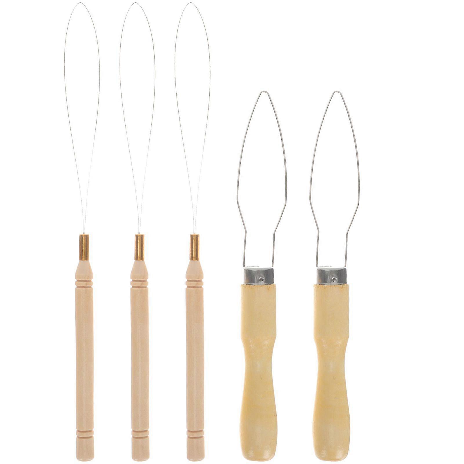 5pcs Threading Apparatus Sewing Bead Threader Thread Inserter Household Threading Tool