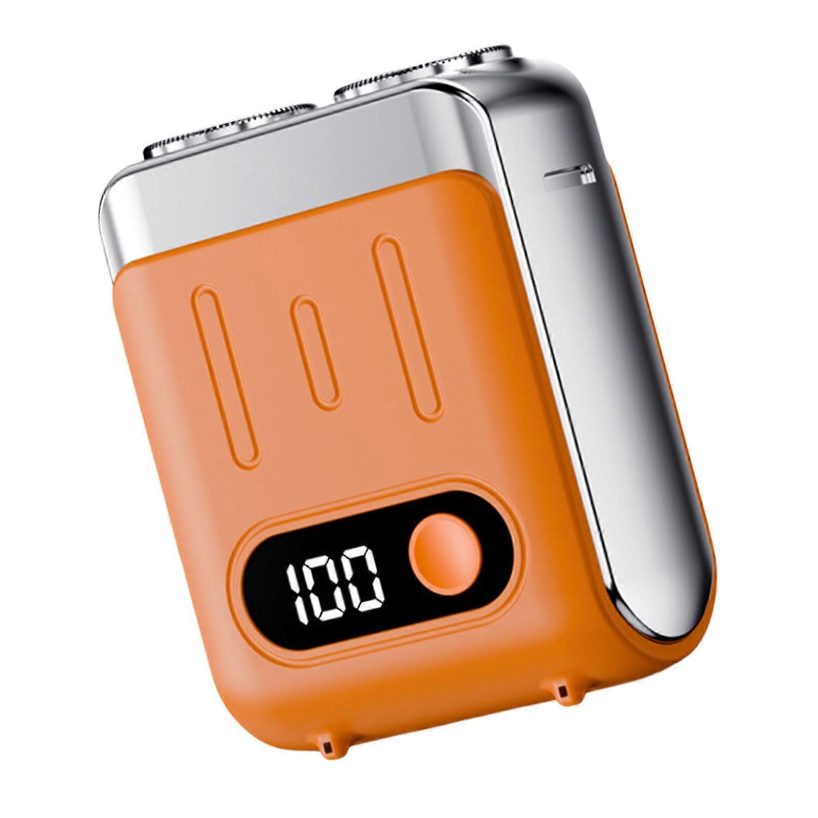 Portable Electric Shaver For Men Quiet Compact Travel Trimmer With Digital Display Efficient Shaving Tool