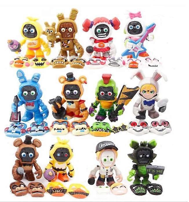 12pcFive Night Freddy Face Changeable Figure Toys