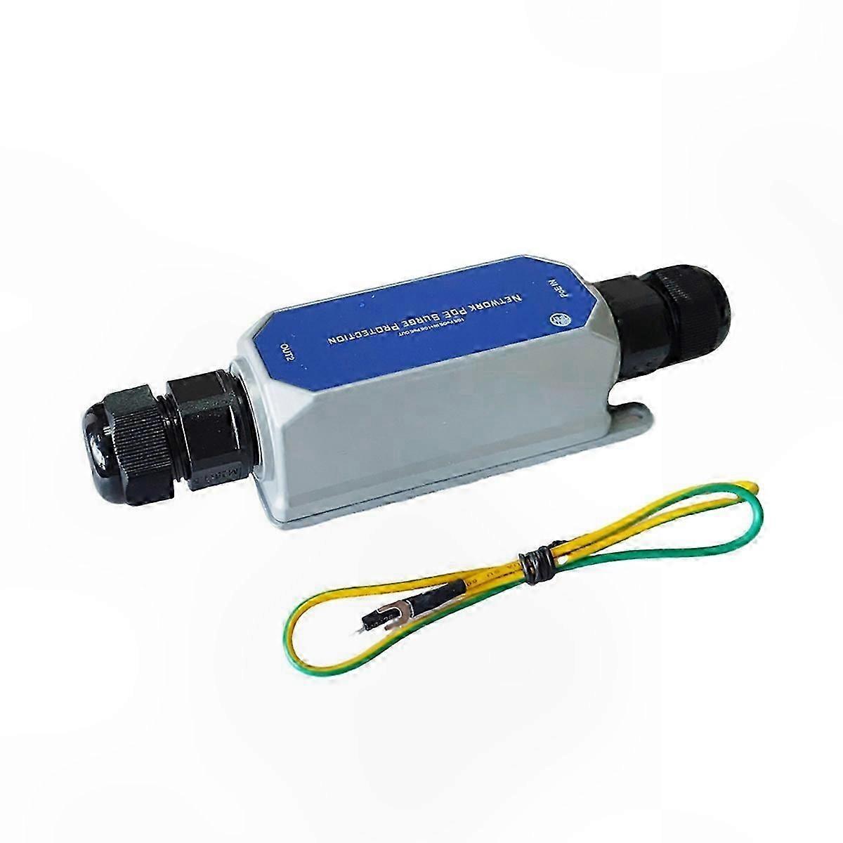 Weatherproof IP67 Multi-Gigabit Ethernet Surge Protector for Outdoor Use