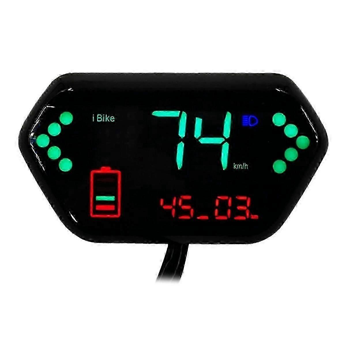 48v/60v For Electric Motorcycle Odometer Digital Lcd Display Tachometer Lcd Speedometer
