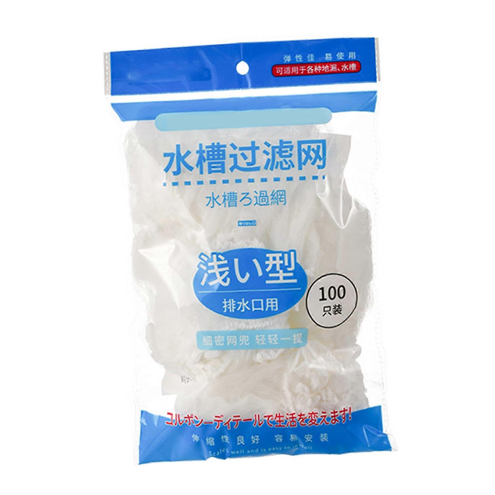 100 st diskbänkssil soppåsar, polyesternätfilter