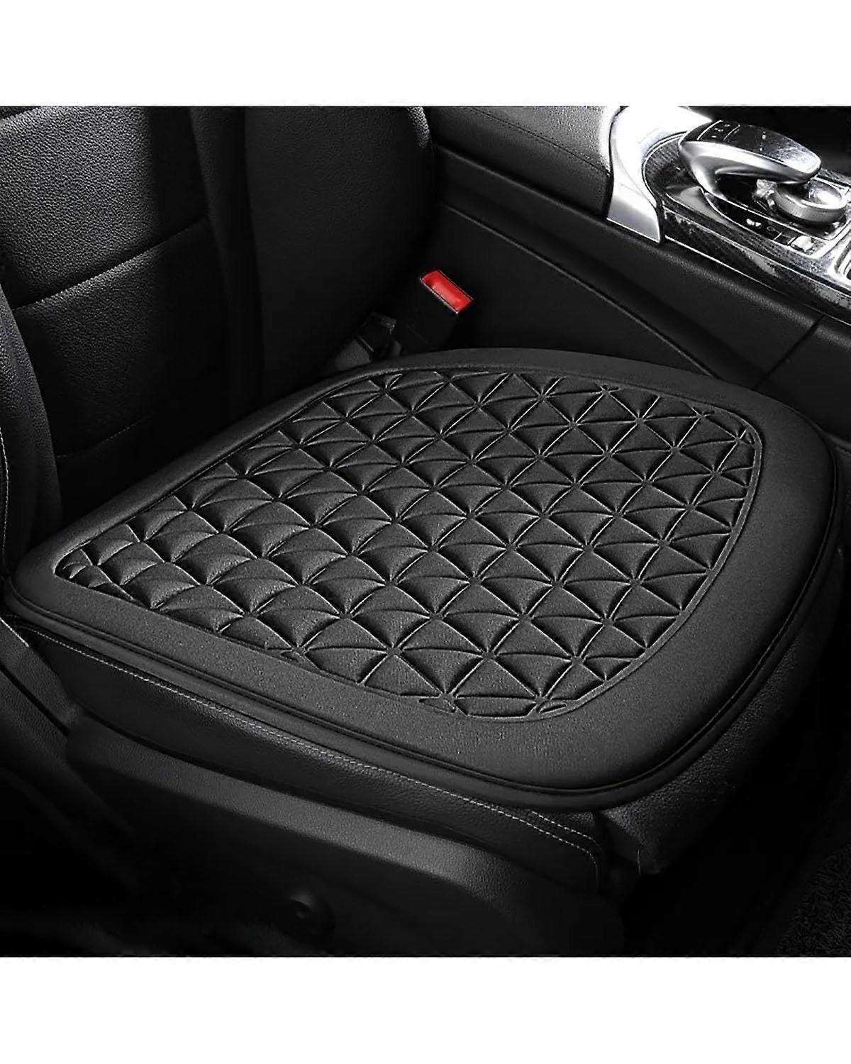 Car Seat Cushions Breathable Fabric 3D Triangular Concave Convex Hip Massage Cushion for All Seasons Black Square Pad
