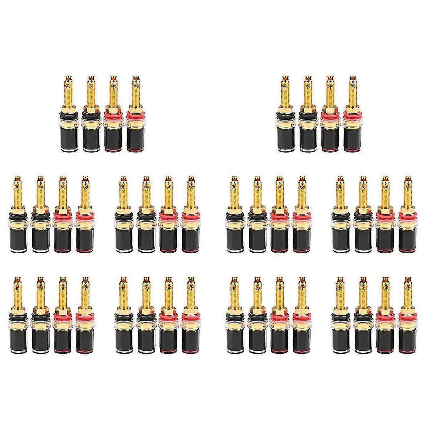 Hifi Speaker Terminal Binding Post Pure Copper Gold Plated Amplifier