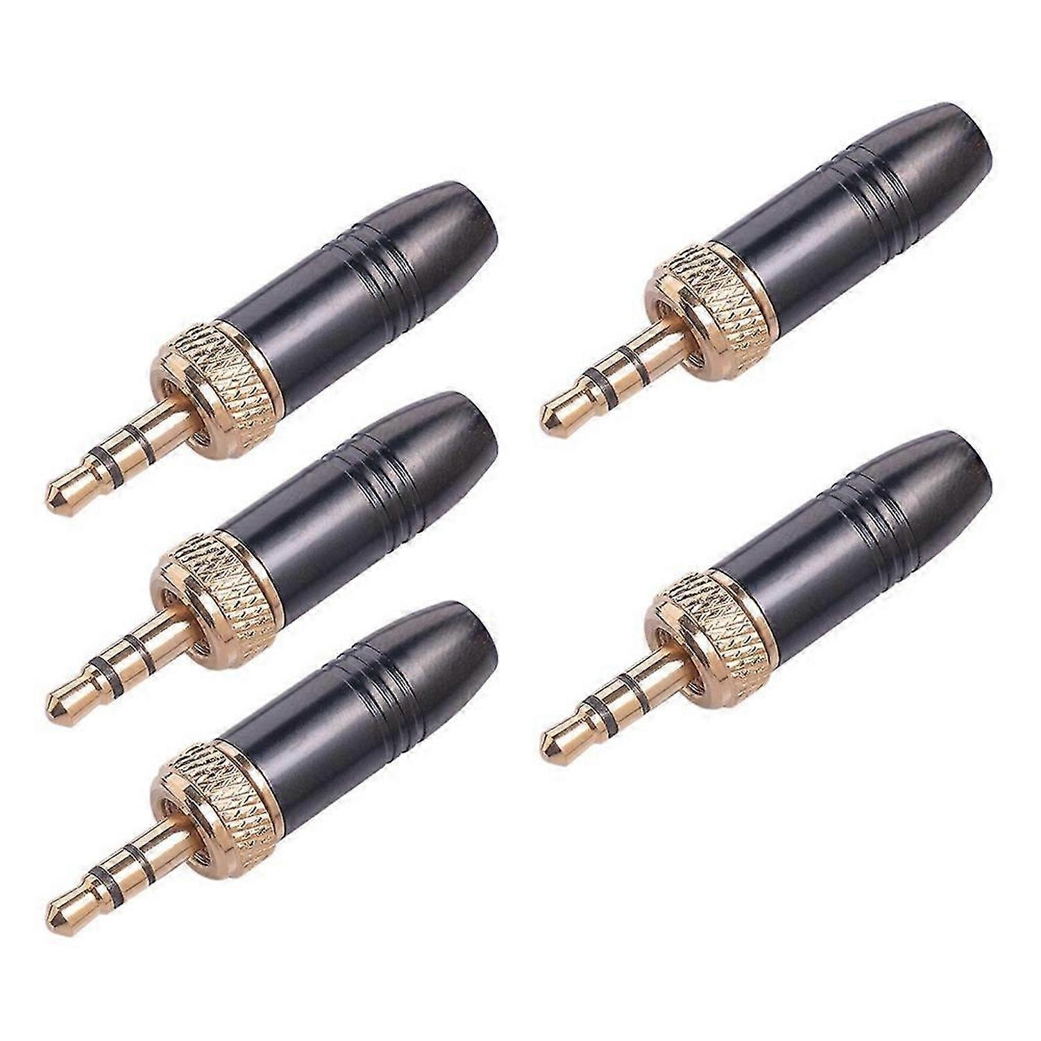 5Pcs Microphone 3.5mm Audio Plug with M6 Internal Thread Cable