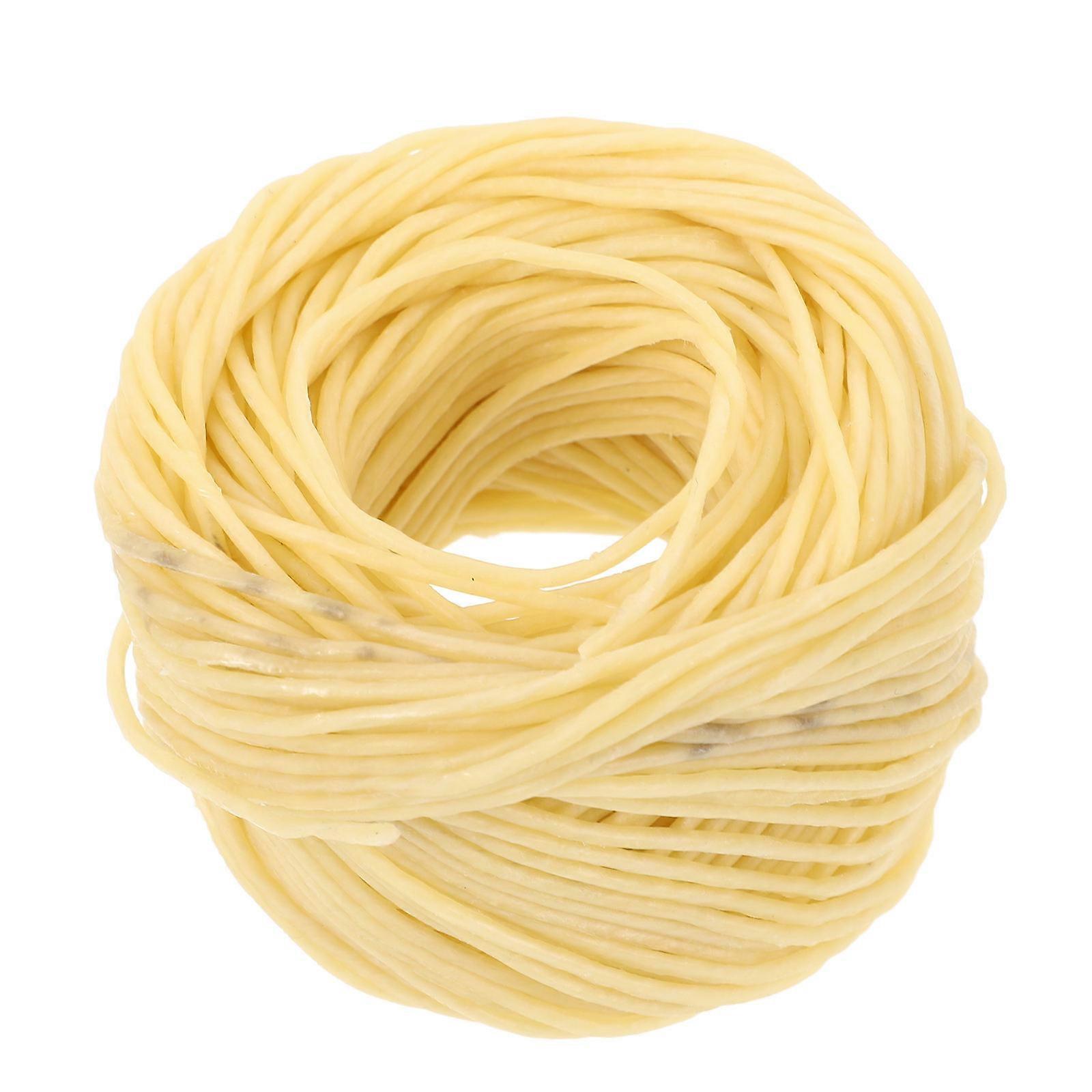 Light Yellow Candle Wick Rope for Durable Wick Replacement 1 Roll