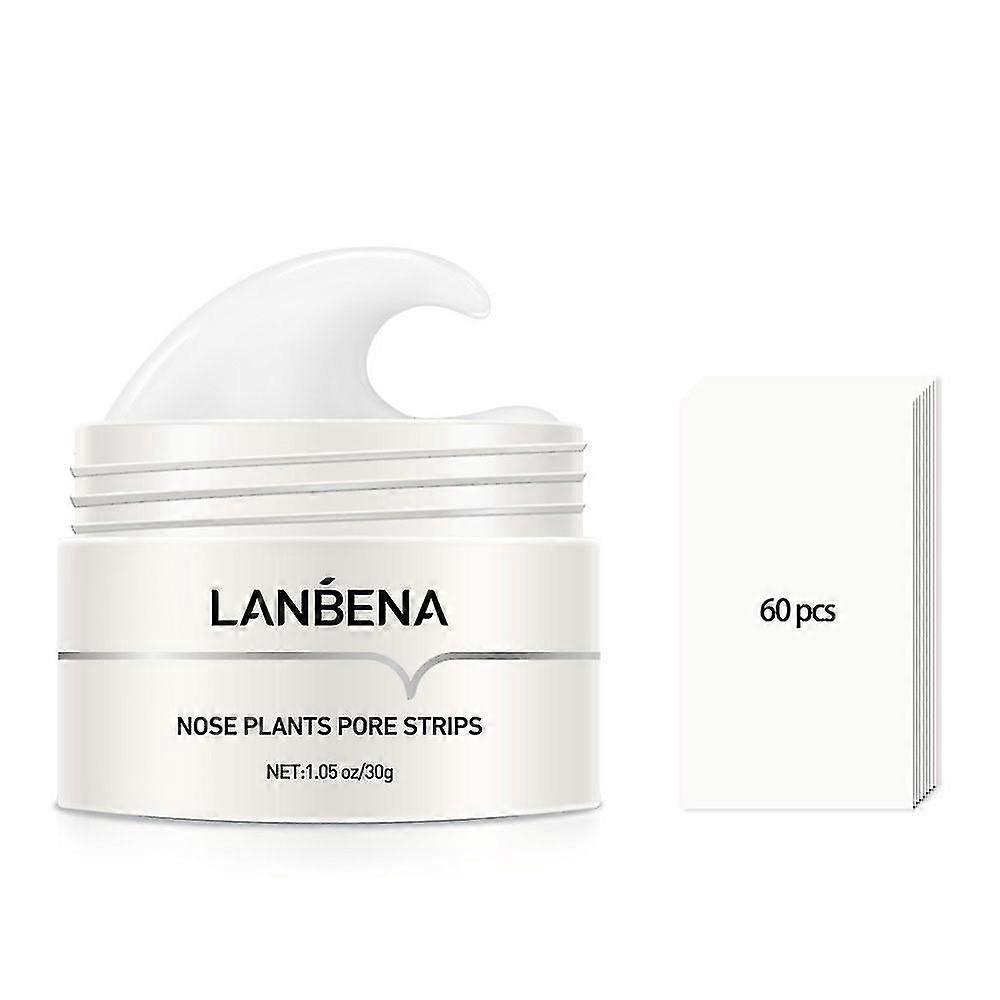 Lanbena Blackhead Remover Κρέμα Χαρτί Πόρων Πόρων Strip Μύτη Ακμή Καθαρισμός