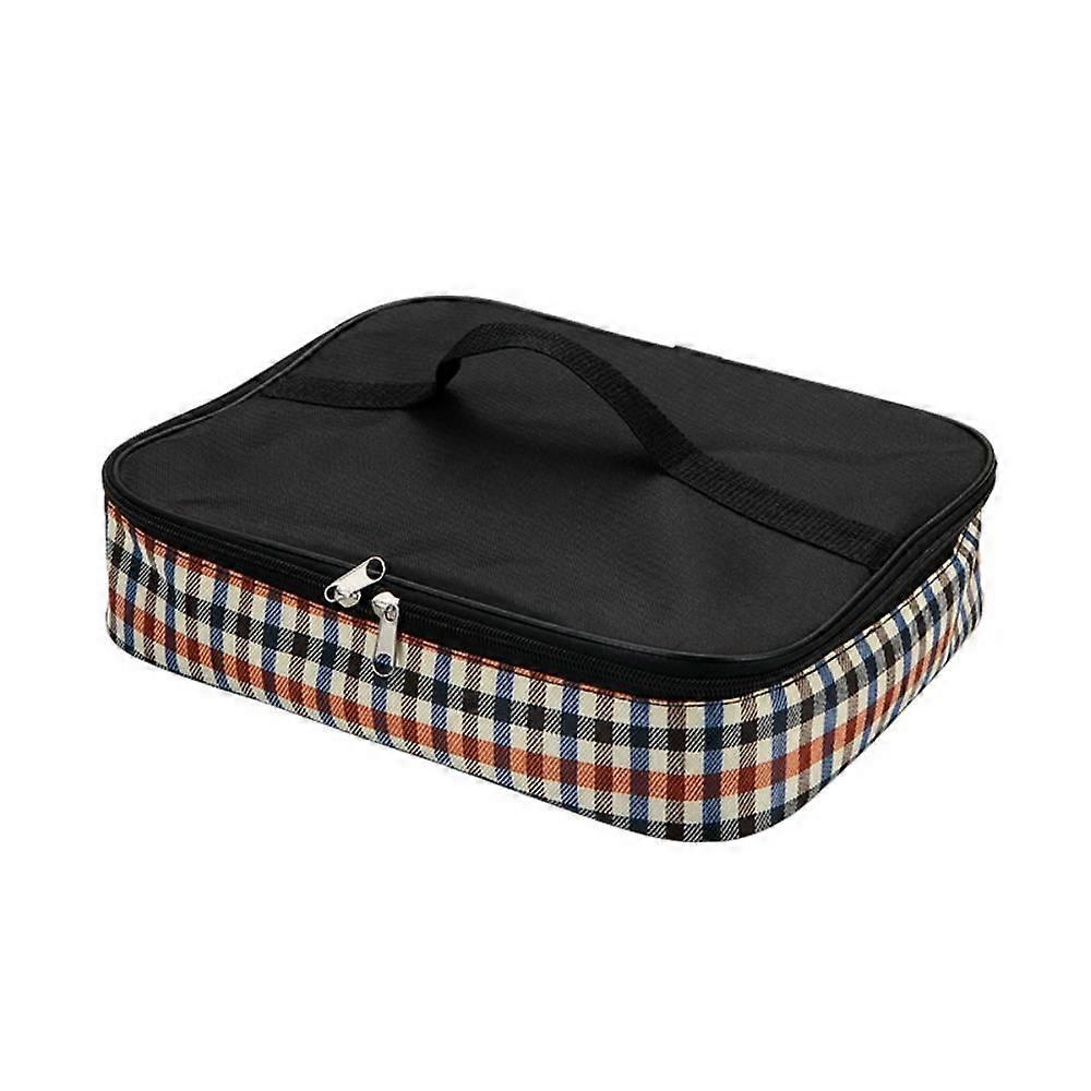 Grid Insulation Bag, Portable Lunch Bag, Student Lunch Box Bag