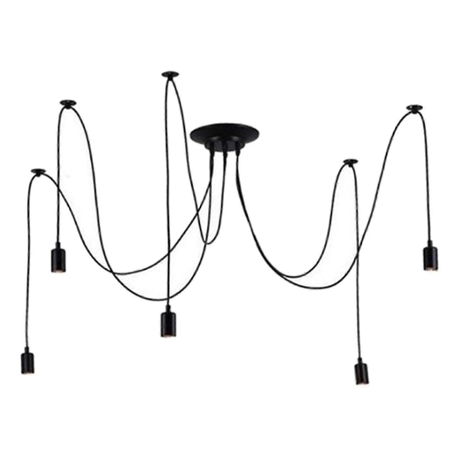Multi Pendant Chandelier Adjustable DIY Ceiling Spider Pendant Light 1-Head