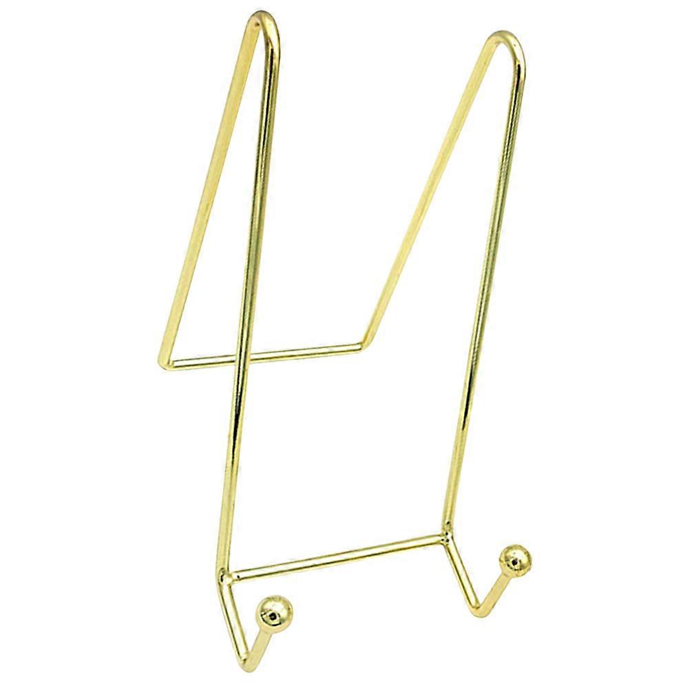 Golden Desktop Book Rack for Storage Use 2Pcs Multi-Purpose Storage Racks