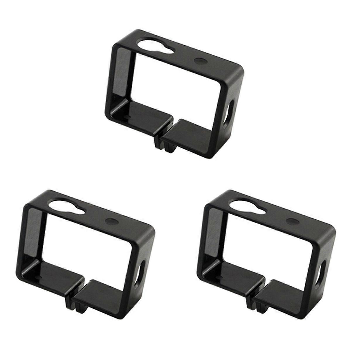 3X Protective Housing Side Border Frame Case for Action Sport Camera Accessories Black