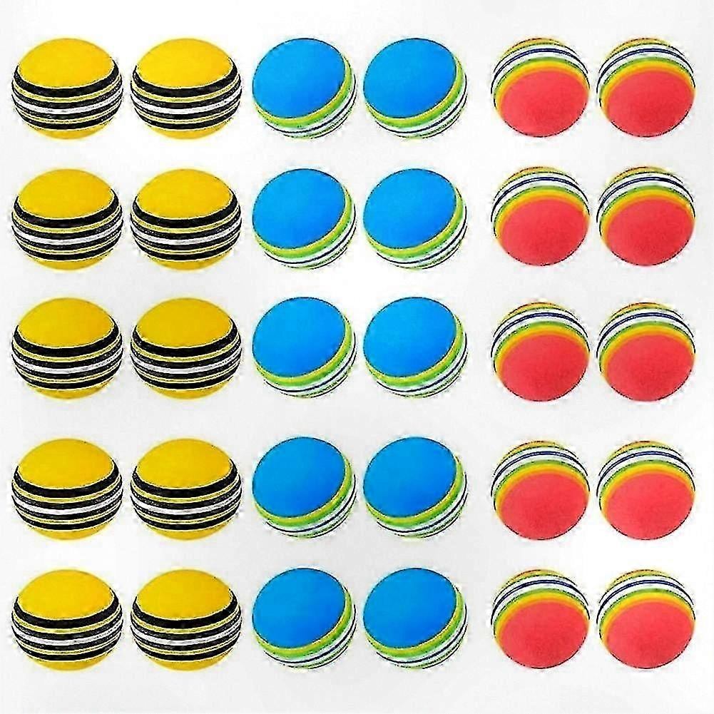 Durable Foam Golf Balls for Practice and Training Indoors or Outdoors, 30-Pack