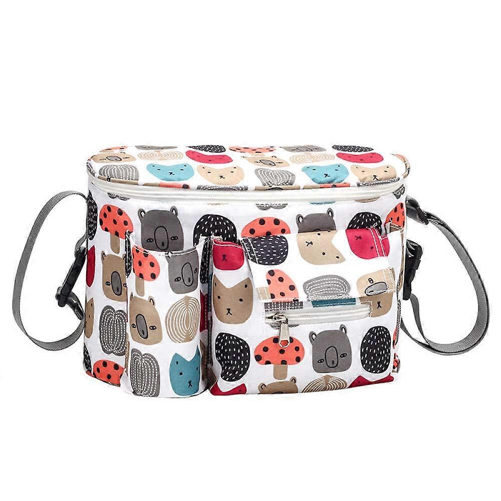 Stroller Organizer Bag Insulated Waterproof Diaper Bag MultiCompartment Hanging Nappy Storage Basket Model 9