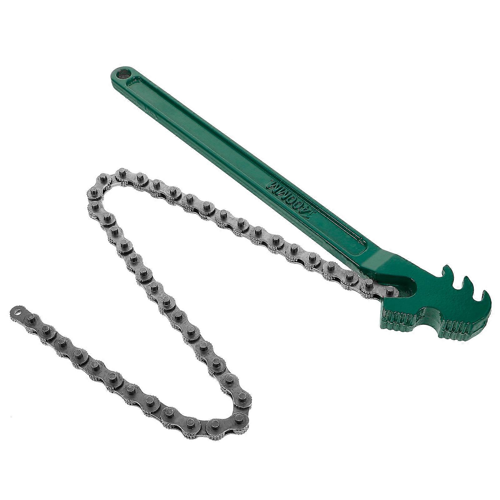 Chain Wrench Plumbing Tool for 2Pcs Adjustable Oil Filter Wrench