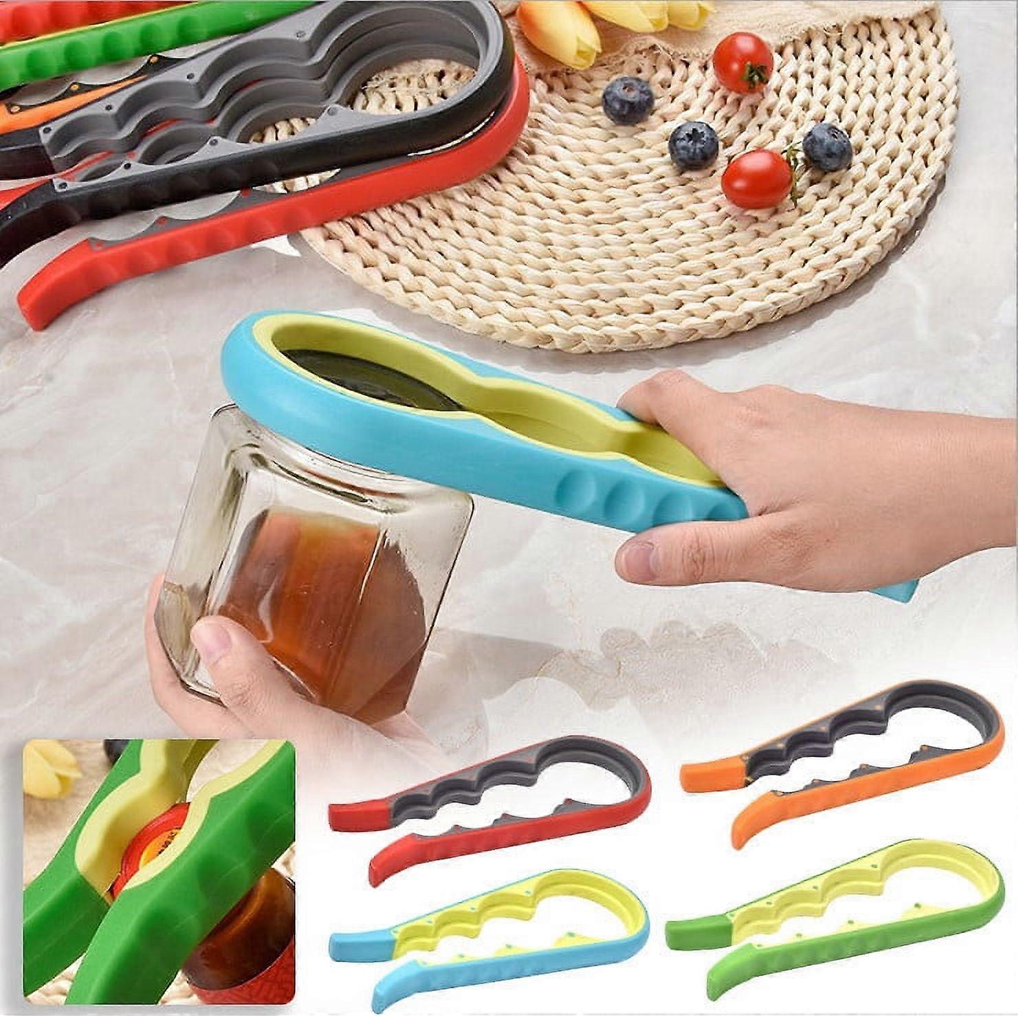 vankin 4-in-1 Senior-Friendly Jar Opener with Ergonomic, Non-Slip Grip for Effortless Opening of Jars, Bottles and More Clearance