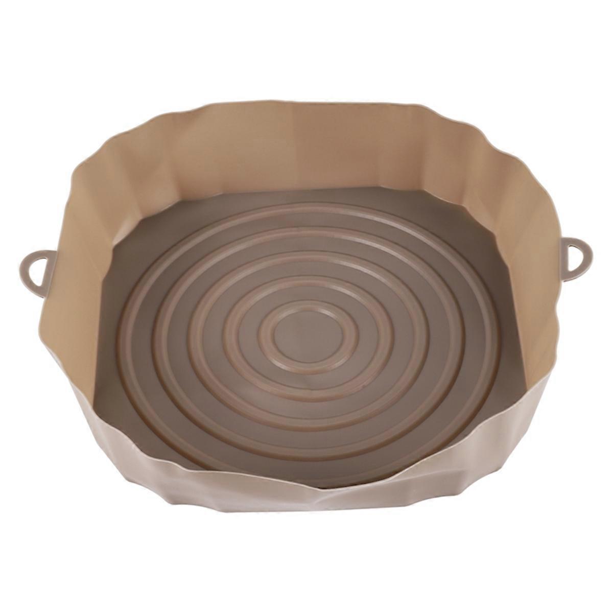 20Cm Air Fryers Oven Baking Tray Fried Chicken Basket Mat Brown