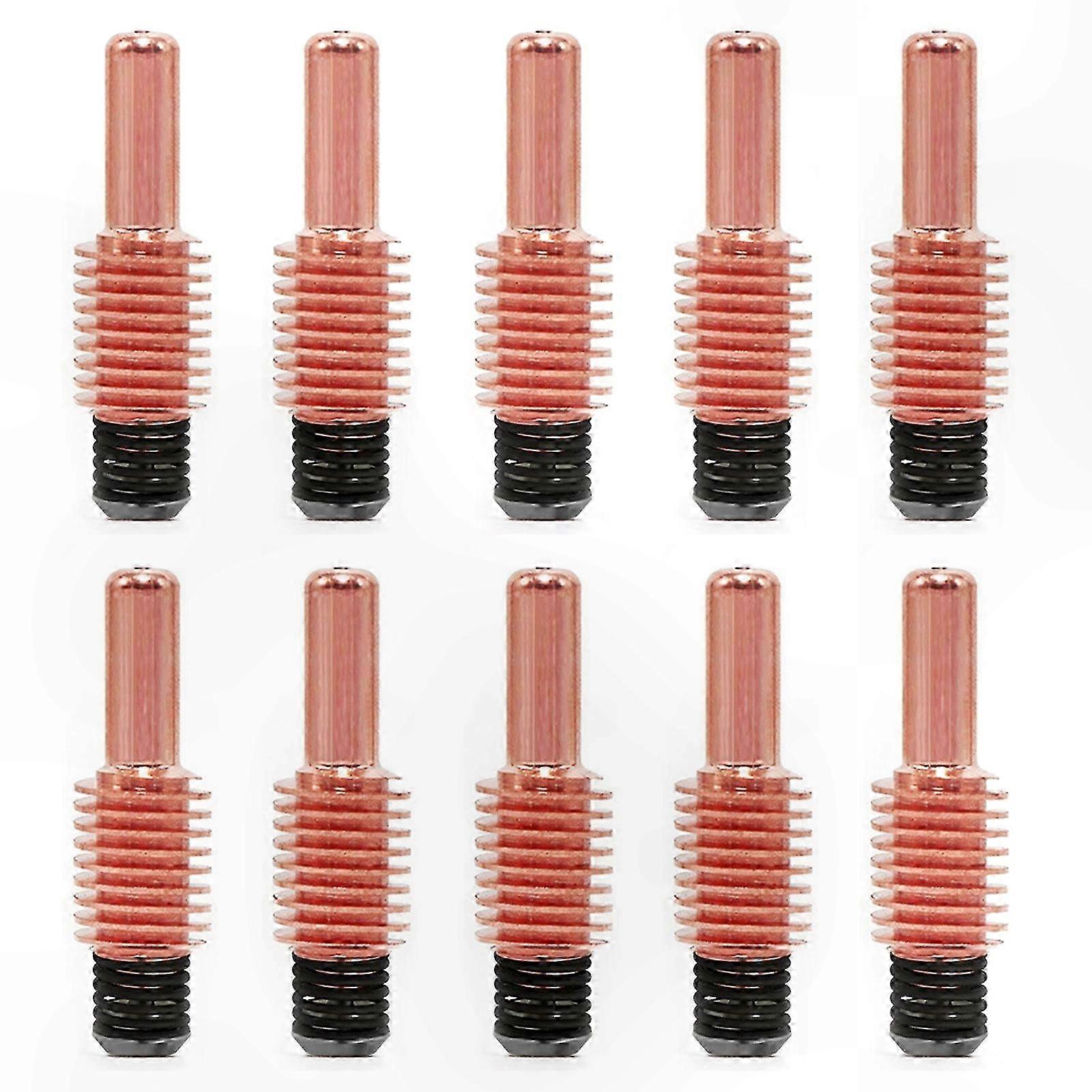 Plasma Cutter Torch 105A Electrode Replacement Set, 10-Pack Components for Cutting Applications
