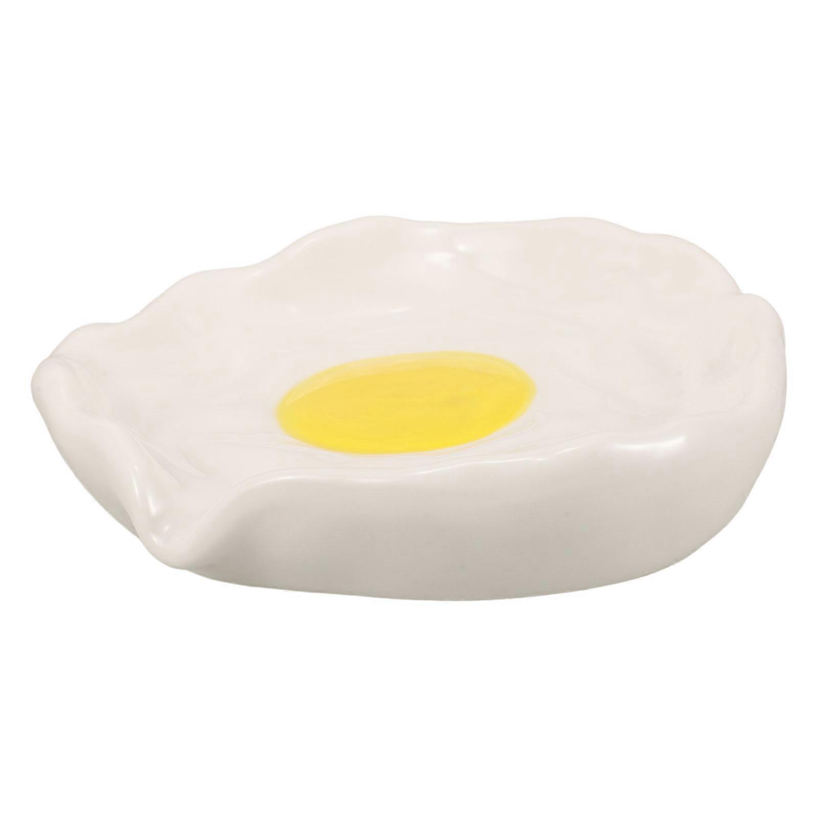 Shower Soap Dish Ceramic Soap Holder Bathroom Use Non-Slip Spacious Design 1Pack