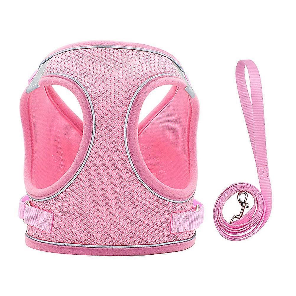 Pet Vest Harness Dog Harness Set for Safety with Reflective Leash 3Pcs