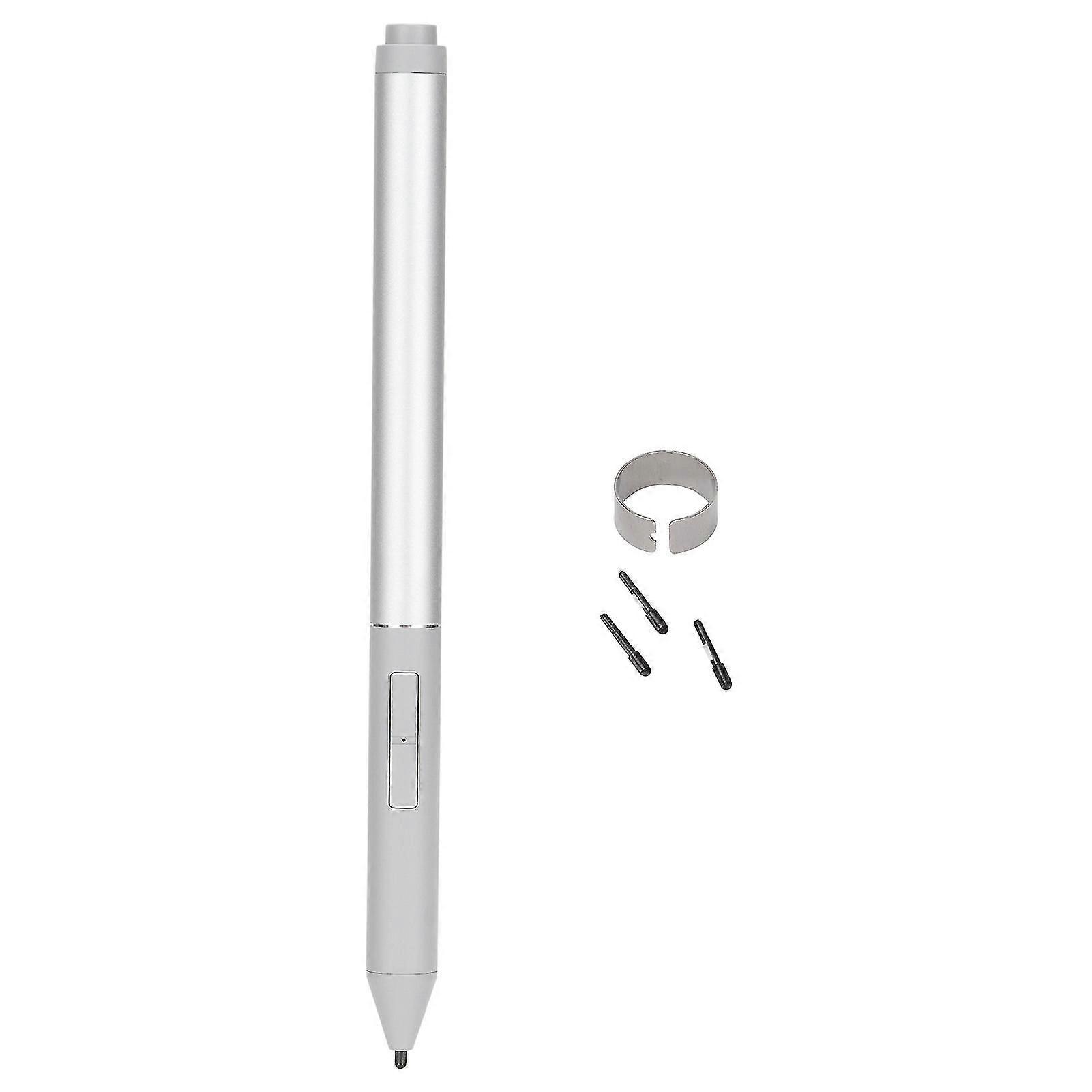 Stylus Pen 3 Keys Silver Active Digital Pen with Replacement Pen Nib Clip for HP Elitebook for Zbook X360 1030 1040 2025