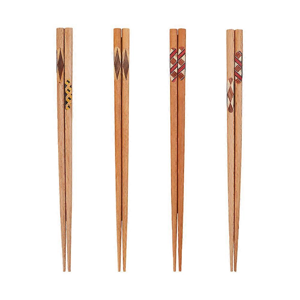Reusable Chopsticks Japanese Style Wood Chopsticks for Kitchen Use 12Pairs