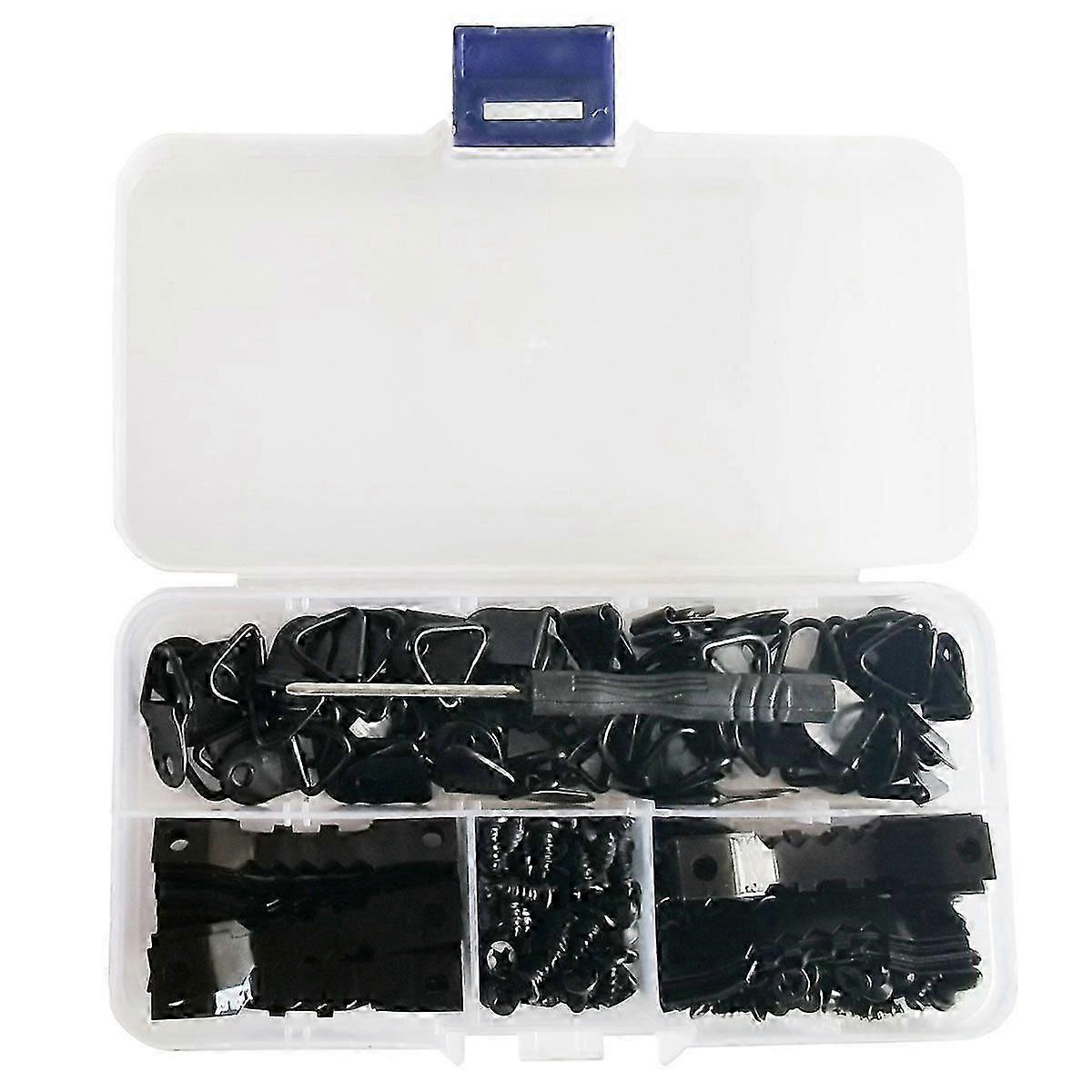 2025 Latest Model Wooden Frame Hanger Set with 251 Pieces and Compartment Box