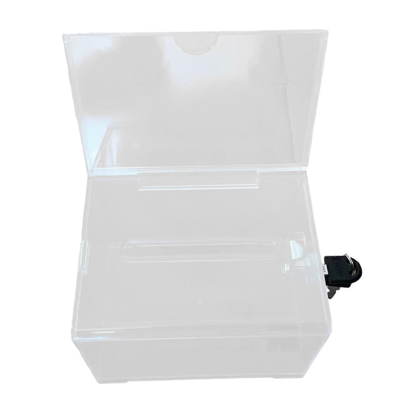 Acrylic Donation Box Clear Donation Box for Business Voting Community Events