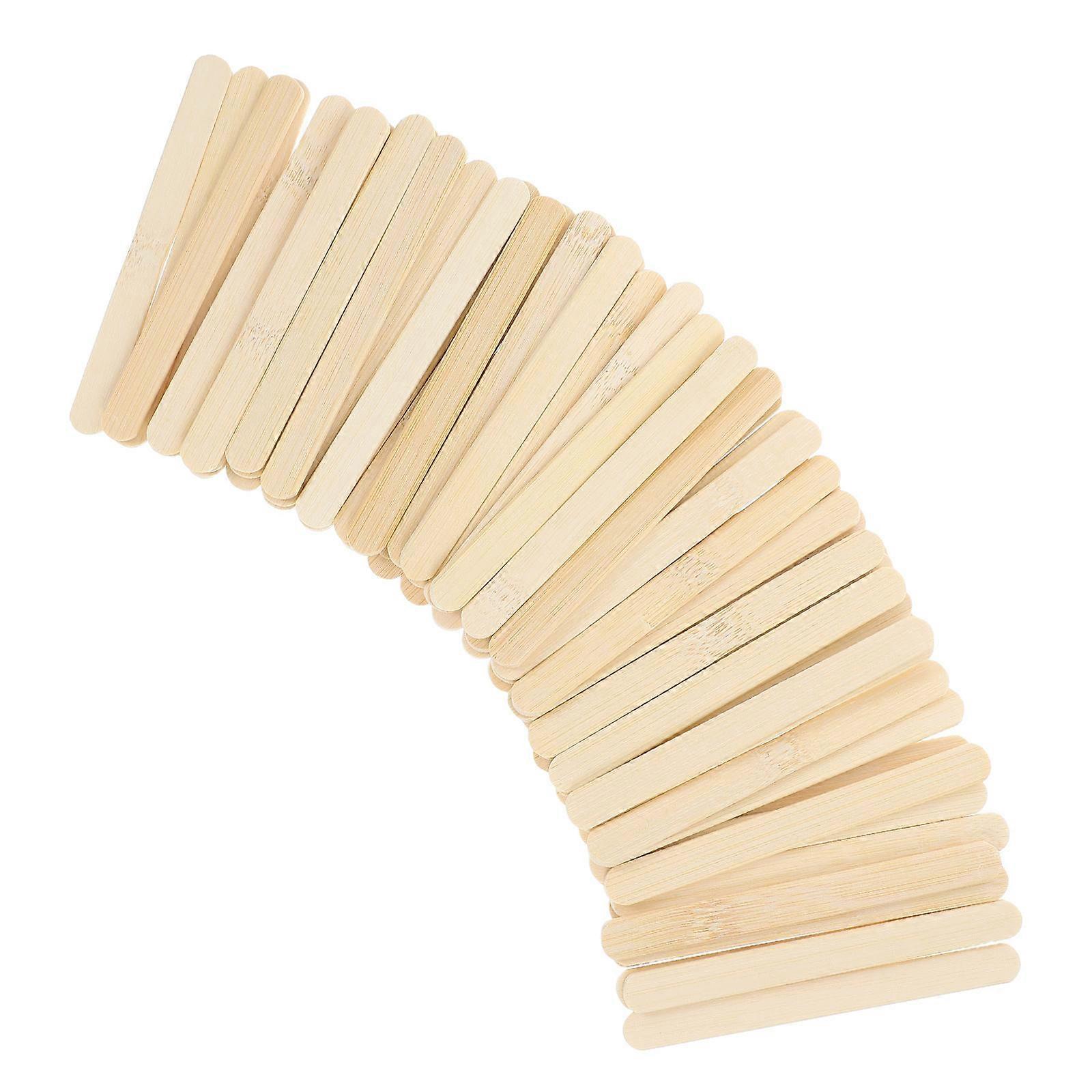 Flat Wood Skewers For Treats Crafts 400 Pcs Candy Apples Making Caramel Apples Ice Cream Snacks Versatile Use