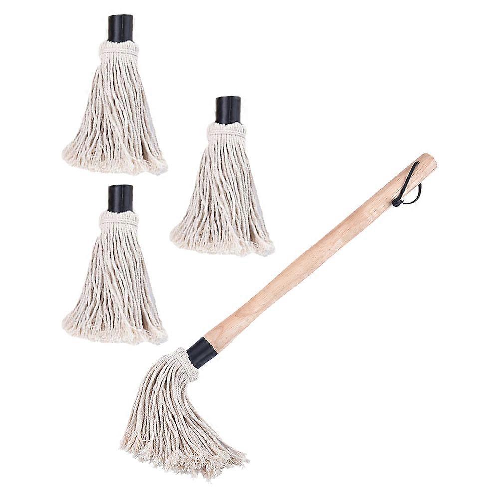 Basting Mop Barbecue Brush for Kitchen Use 1Set with Replaceable Heads