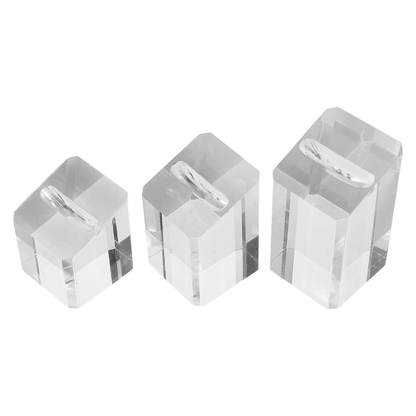 Transparent Acrylic Ring Display Stand for Display 6Pcs Elegant Design