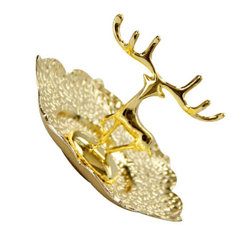 Deer Storage Tray Copper Holder for Storage Use 6Pcs Golden Case