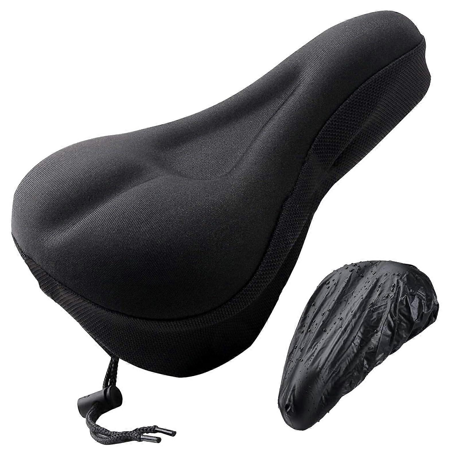 Bike Seat Cushion Extra Soft Gel Padded For Exercise Bikes Peloton Compatible Indoor Outdoor Use Unisex