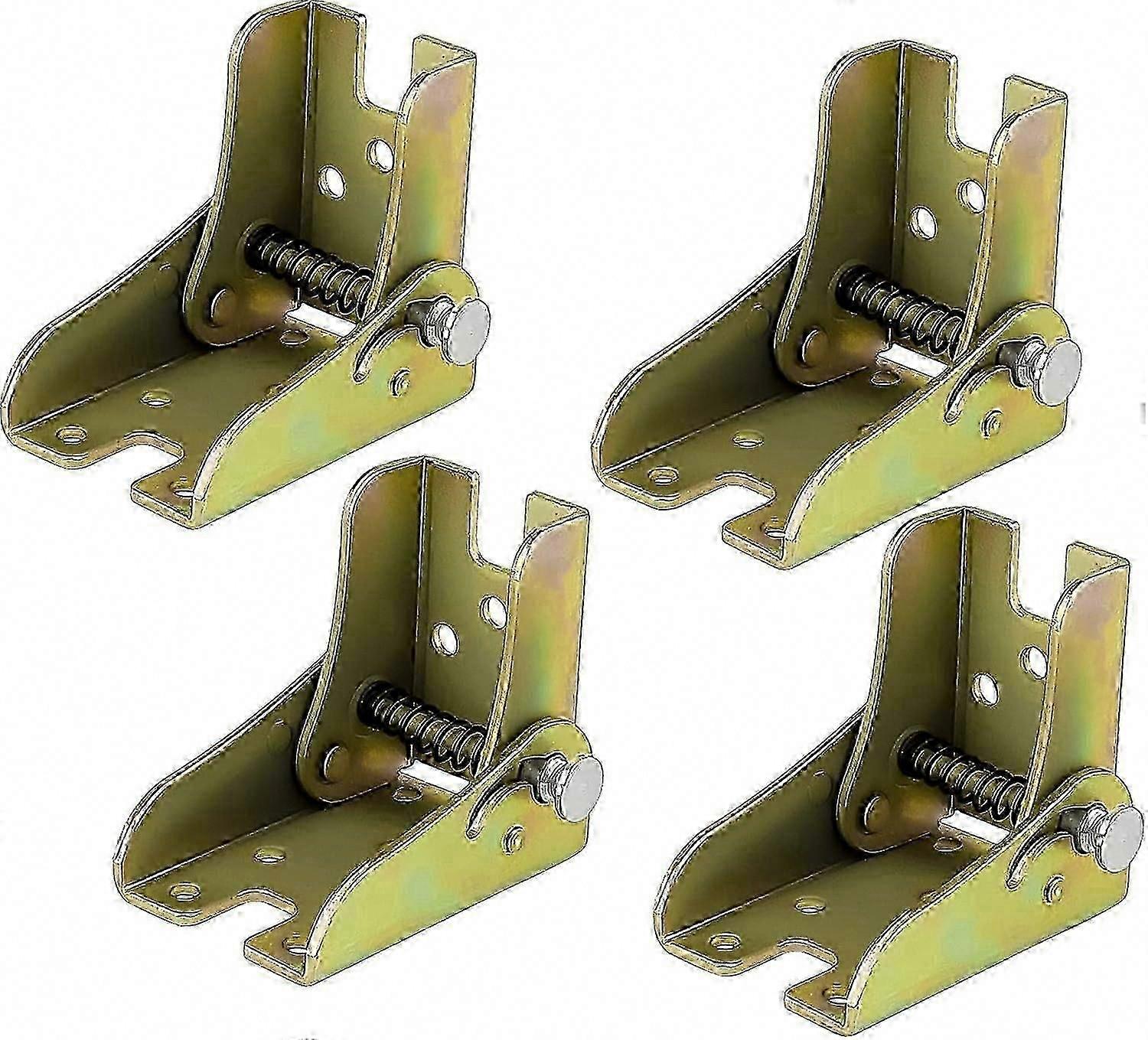 4Pcs Self-Locking Folding Table Leg Hinges for Adjustable Workbench