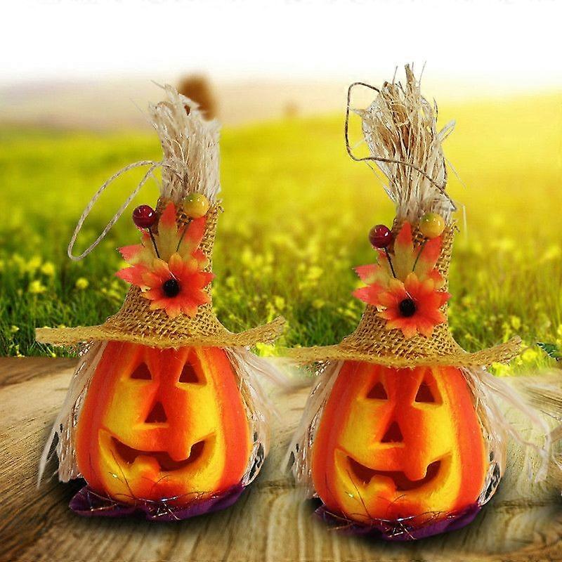 Halloween Pumpkin Lantern Hollow Glowing Foam Light