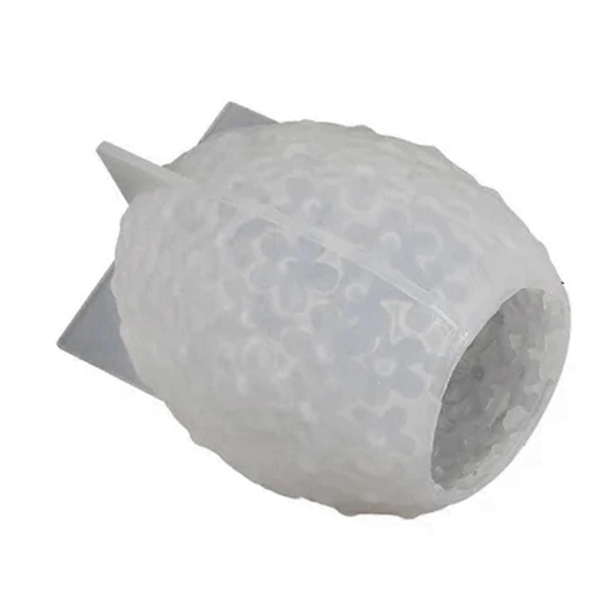 Carving Flower Egg Silicone Candle Mold,S