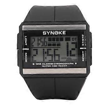 Orologio sportivo con cinturino in gomma 7 LED 50m Impermeabile Settimana Data Display Orologio da polso sportivo all'aperto per ragazzi ragazze adolescenti