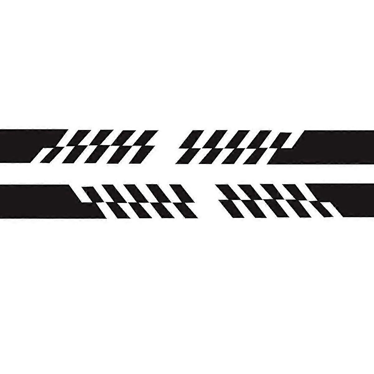 For 2 Pcsset D487 Stripe Pattern Car Modified Decorative Sticker