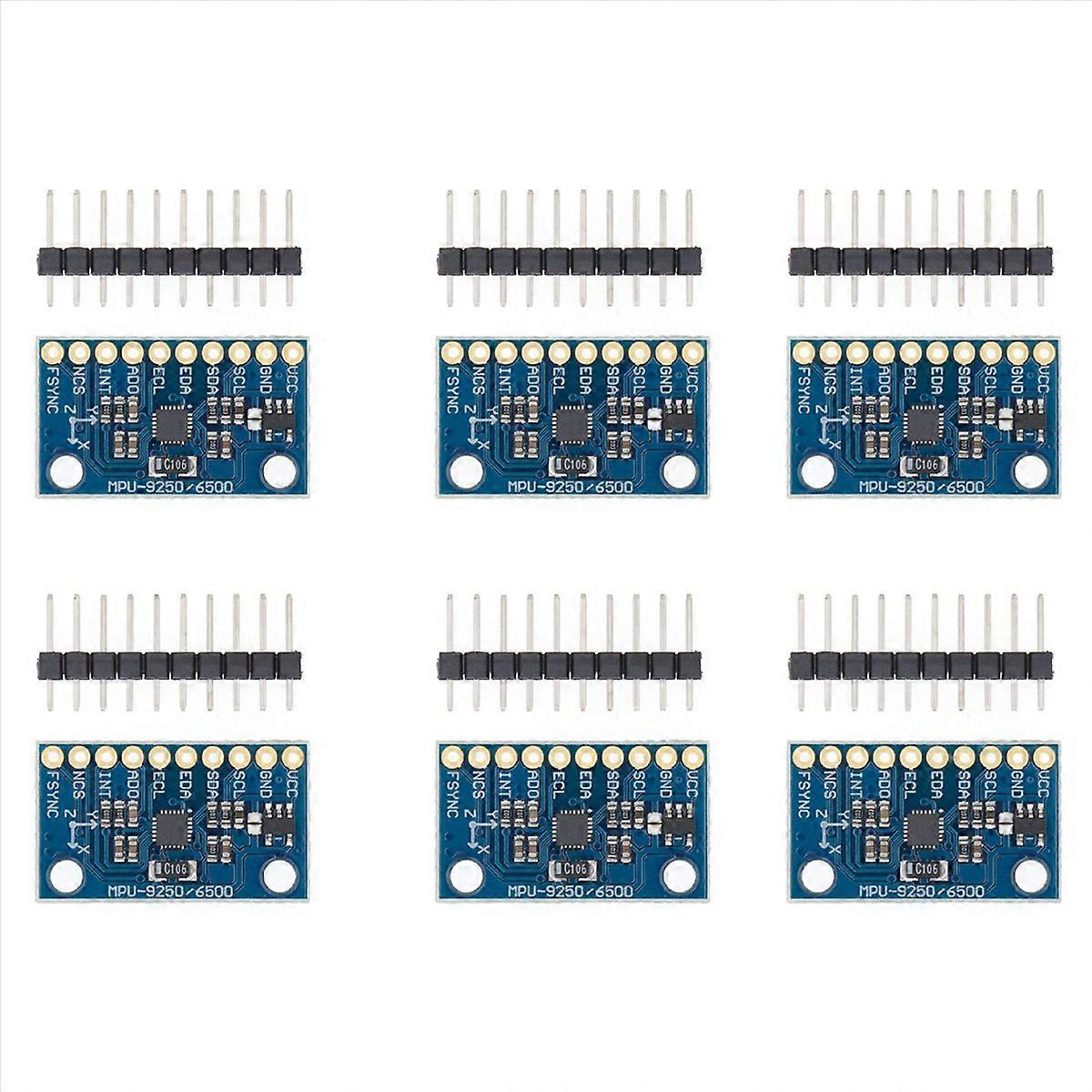 6X MPU-9250 -9250 9- Sensor Module /SPI Communications Thriaxis Gyroscope + Triaxial Accelerometer