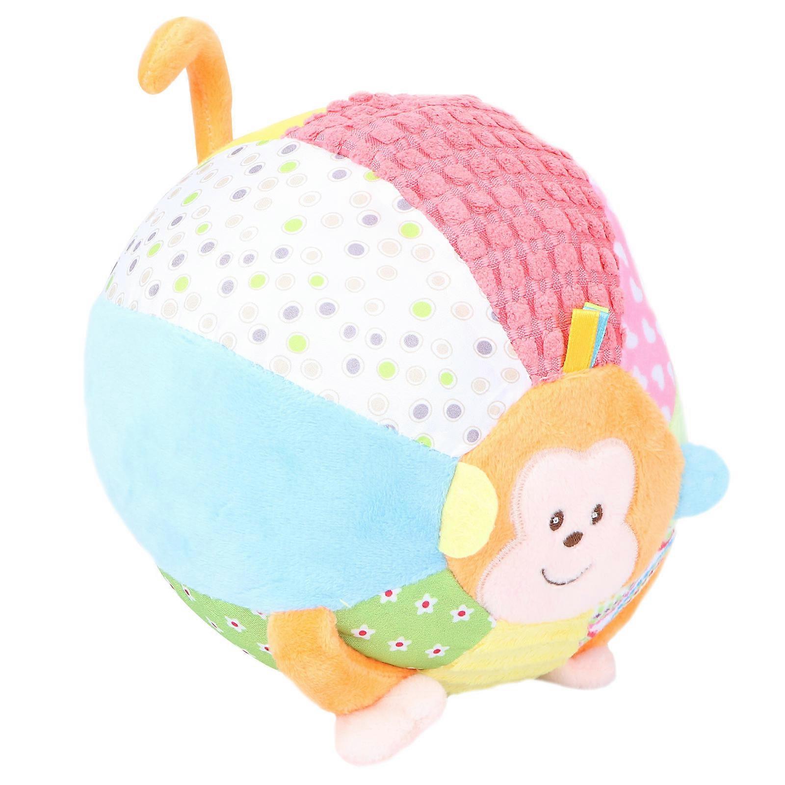Infant Animals Rattles Toy Stuffed Plush Ball Mouse with 12 Sounds