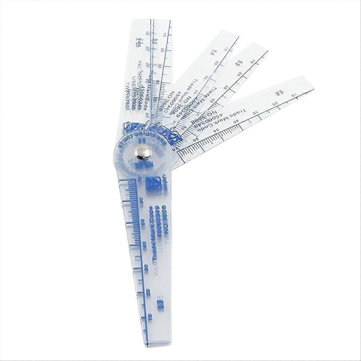 Plastic Feeler Gauge 0.05-1mm Thickness Measuring Tools 13 in 1