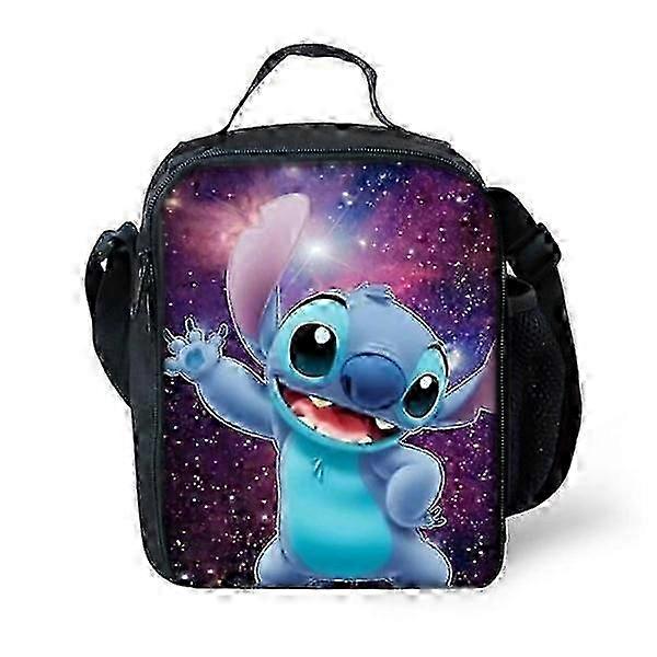 25-26 Kid Lilo And Stitch Lunch Bag School Office Lunch Box Picnic Pack