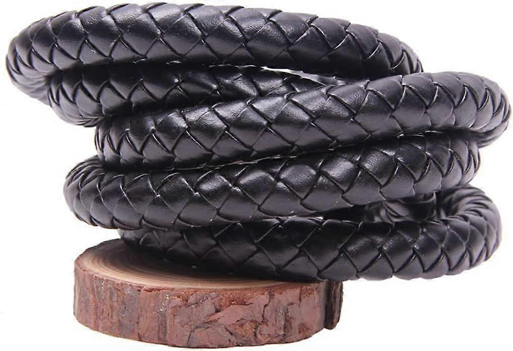 3/4/5/6/8/10/12mm Round Leather Cord String DIY Necklace Bracelet Making Finding