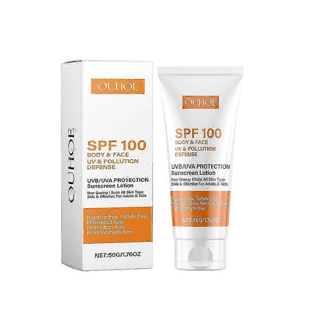 Sun Block Defence Face Body Spf100, Broad-spectrum Protection Against Uva Uvb Rays, For All Skin Types
