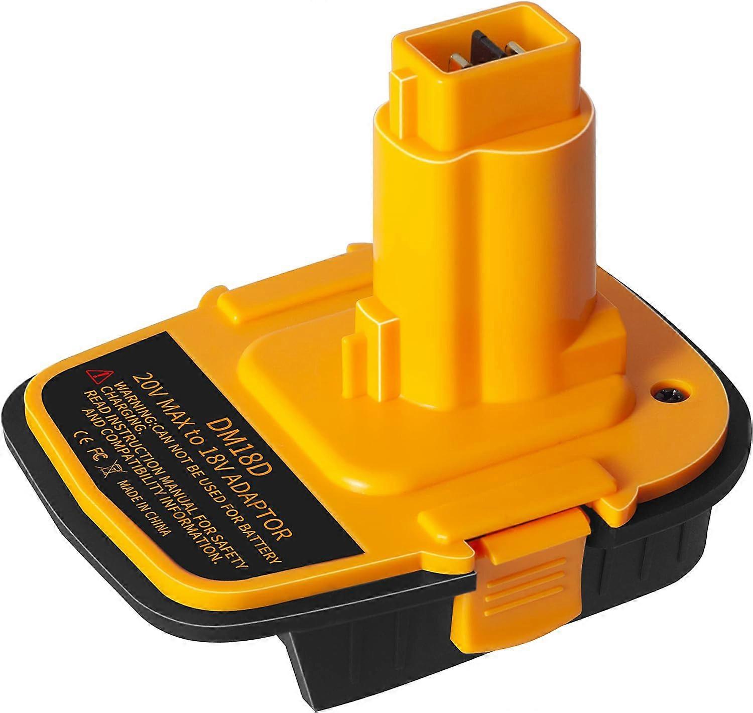DM18D Battery Adapter Convert for Dewalt 20V for Milwaukee 18V Lithium-Ion Battery To for Dewalt 18V NiCad NiMh Battery with USB