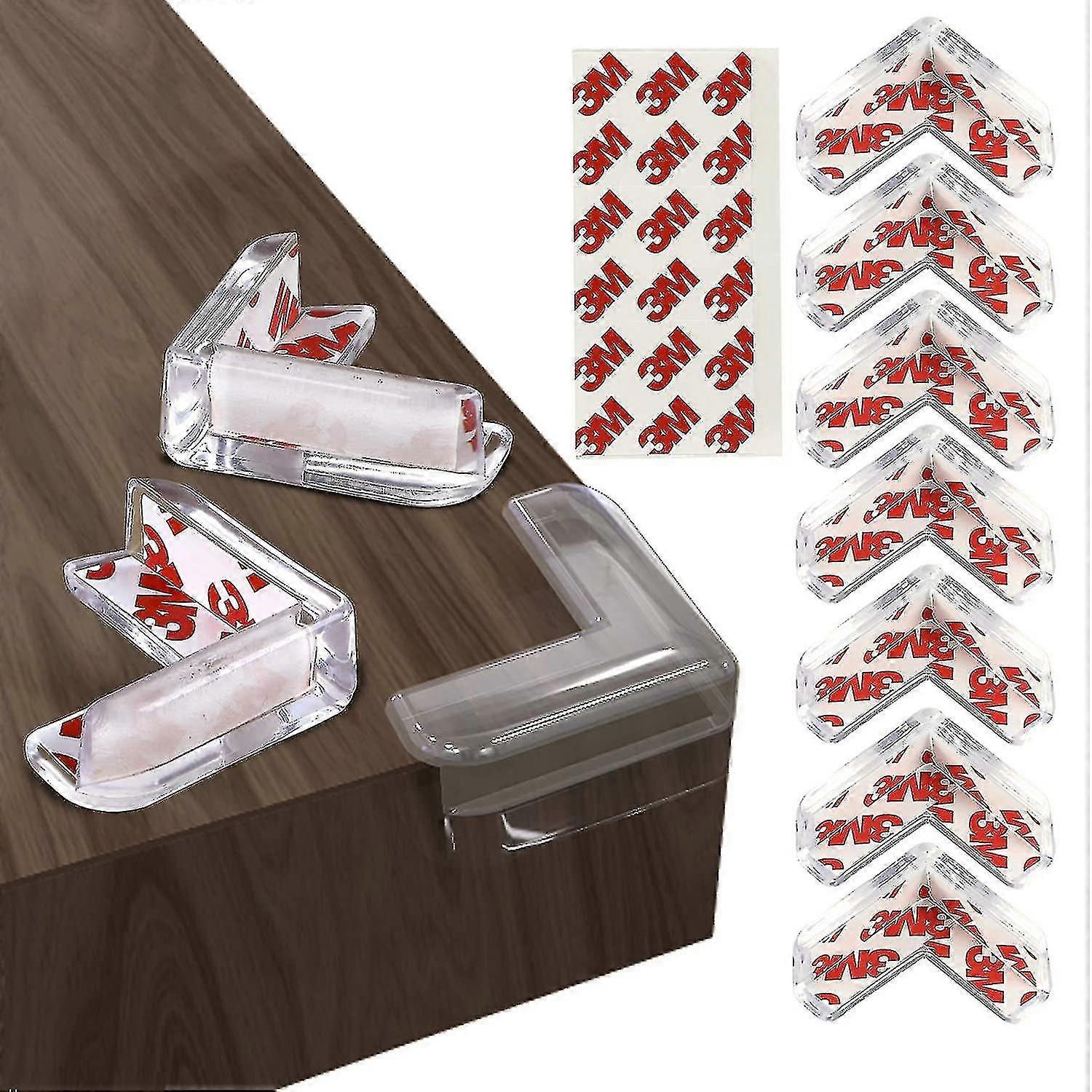 Corner Protector 12 Pcs Clear Baby Proofing Edge Guards With 3m Adhesive, L-shaped Soft Cushion Corner