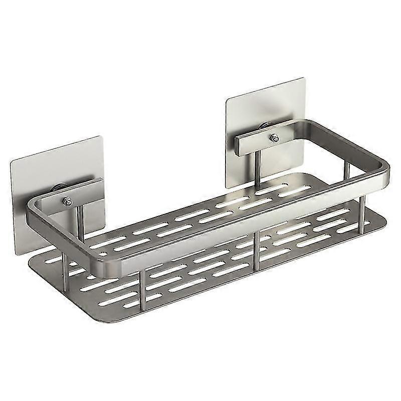 Bathroom Shelf - Bathroom Shelf Single Layer Square Storage Rack Shower Supply Organizer