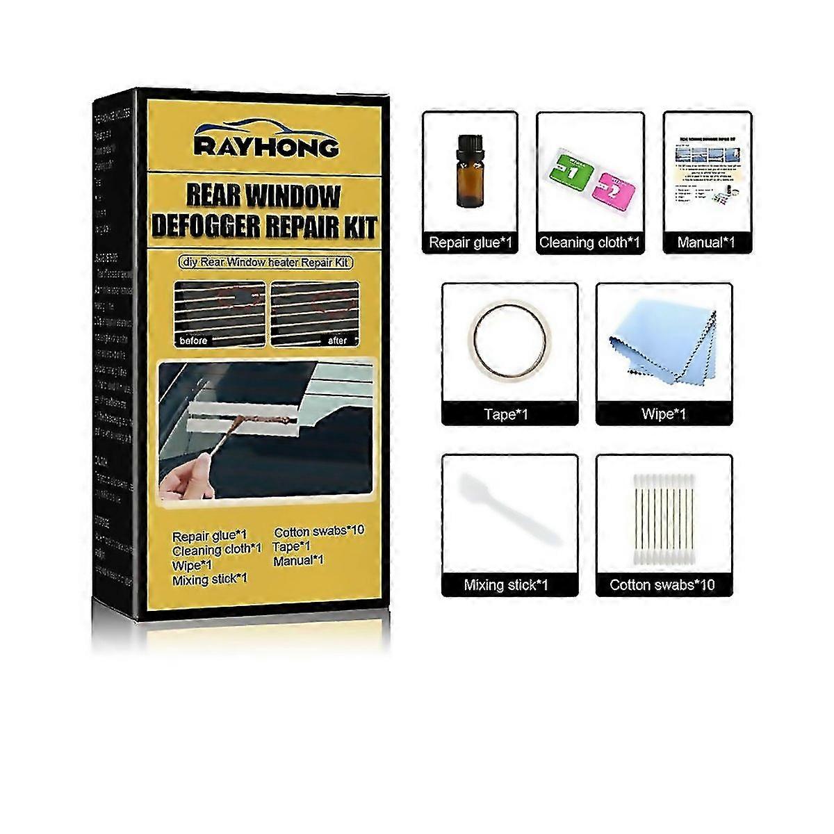 For Rear Window Defogger Repair Kit Car Scratched Broken Defroster Heater